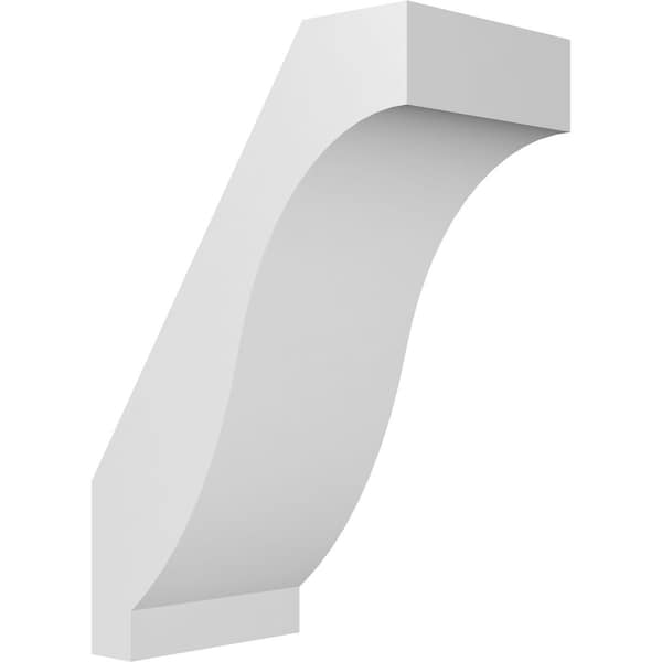 Ekena Millwork 5-in. W x 8-in. D x 12-in. H Baker Architectural Grade PVC Knee Brace BRCP05X08X12BKR - main